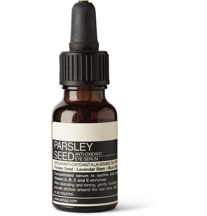 Photo: Aesop - Parsley Seed Anti-Oxidant Eye Serum, 15ml - Men - Green