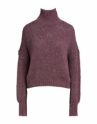 Roberto Collina Womens Turtleneck Plum