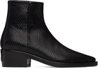 Fear of God Black Snakeskin-Embossed Santa Fe Boot