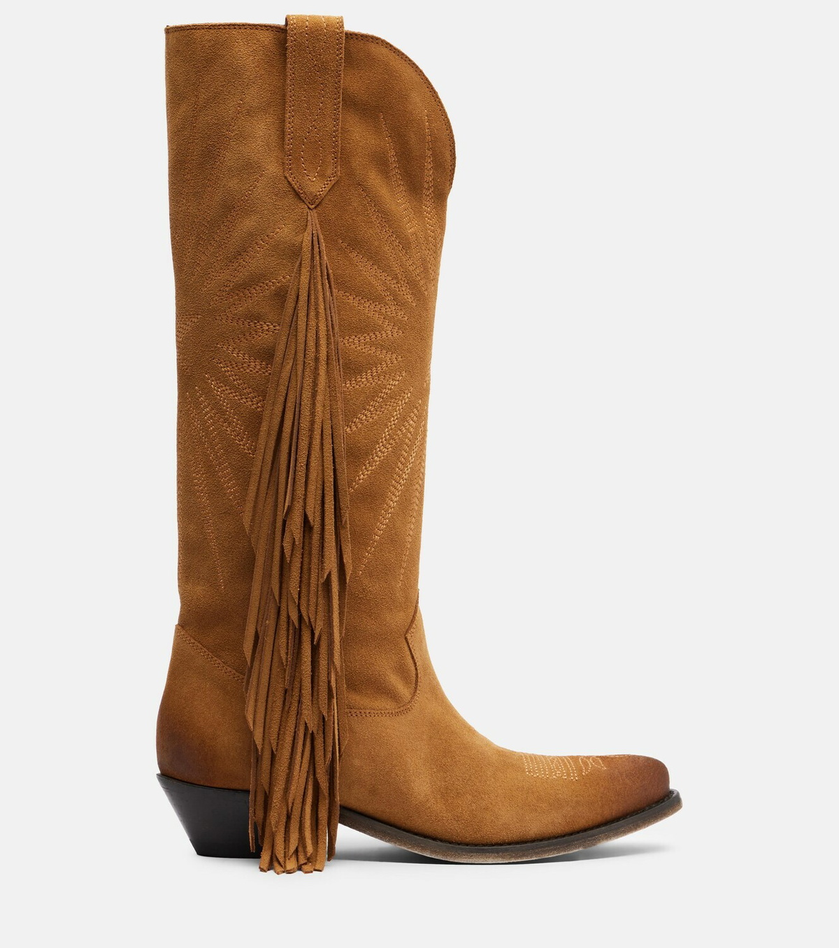 Golden Goose Wish Star fringed suede cowboy boots