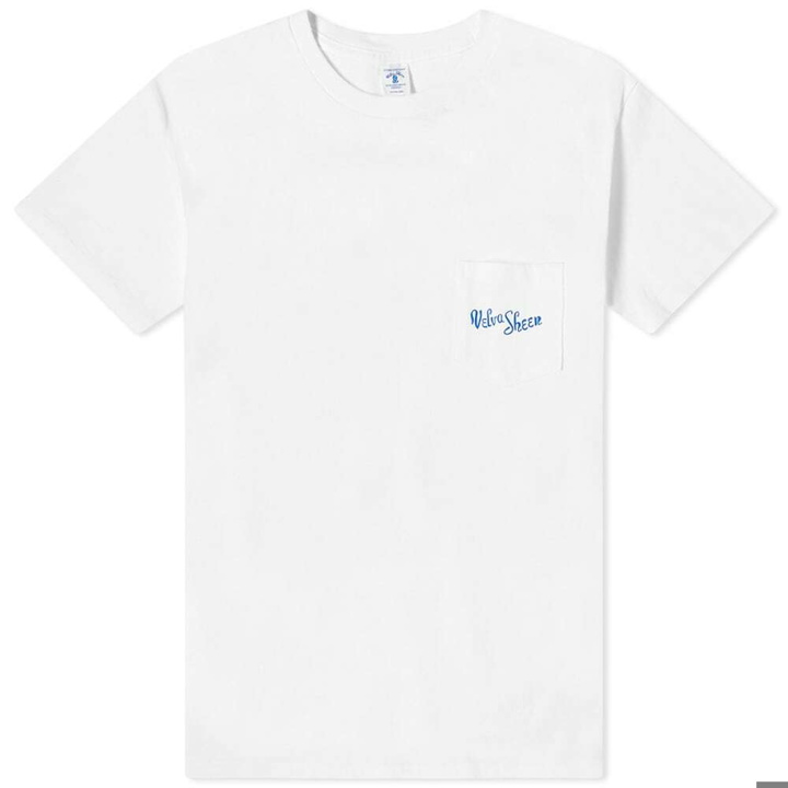 Photo: Velva Sheen Men's Logo Pocket T-Shirt in White