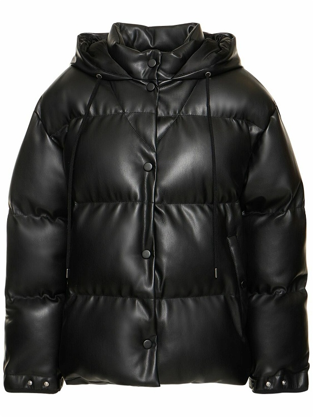 Photo: STELLA MCCARTNEY - Faux Leather Quilted Puffer Jacket