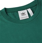 adidas Originals - Logo-Embroidered Printed Cotton-Jersey T-Shirt - Green
