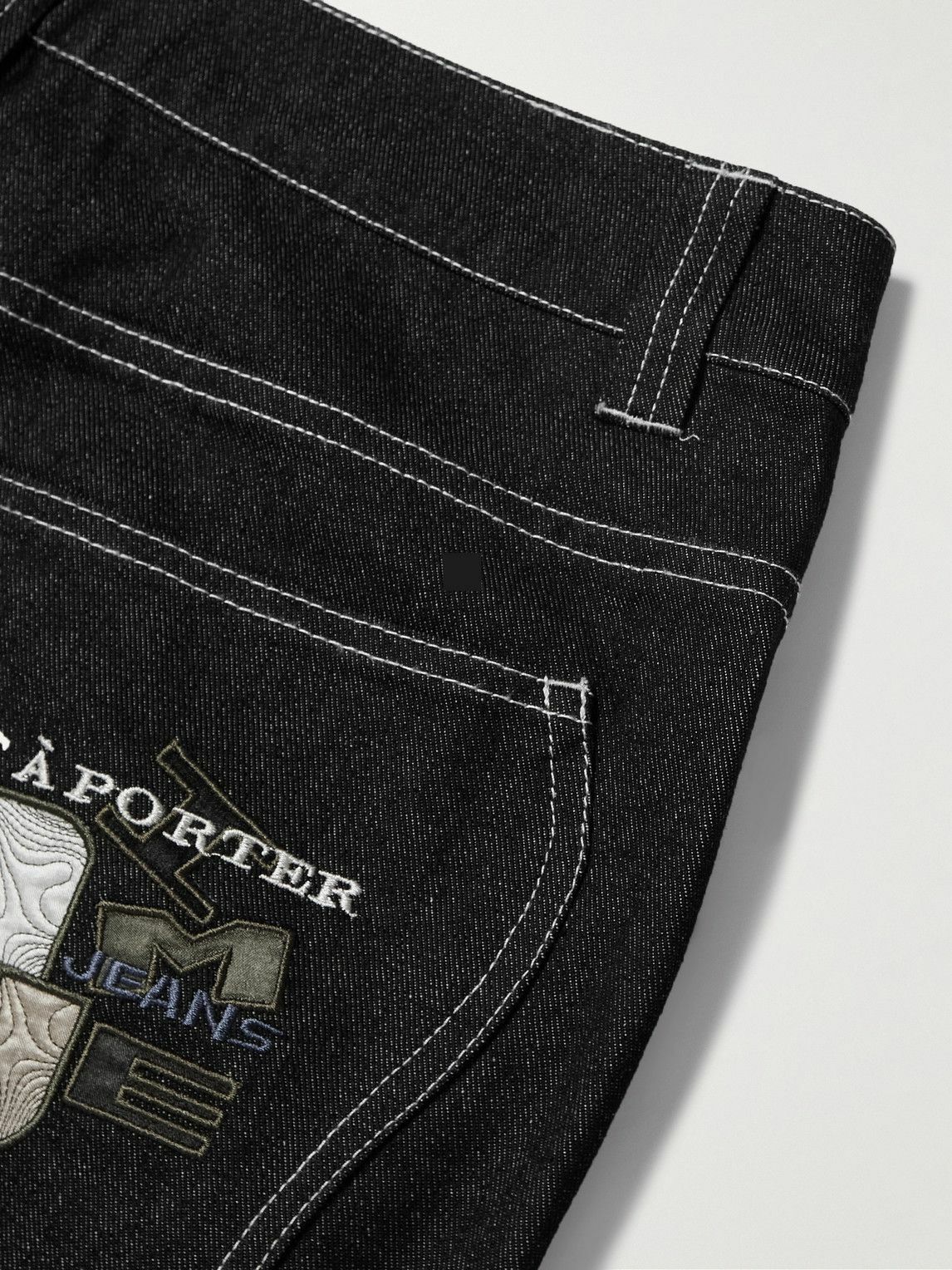 DIME - Djco Straight-Leg Logo-Embroidered Jeans - Black Dime