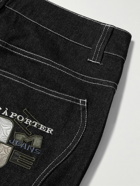 DIME - Djco Straight-Leg Logo-Embroidered Jeans - Black