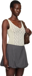 Baserange Off-White Crescent Bodysuit