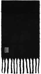 Versace Jeans Couture Black Piece Number Scarf