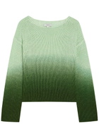 Vince Dip-dye Dégradé Cotton-blend Jumper Cream
