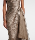 Maria Lucia Hohan Jolie lace-trimmed silk bustier dress