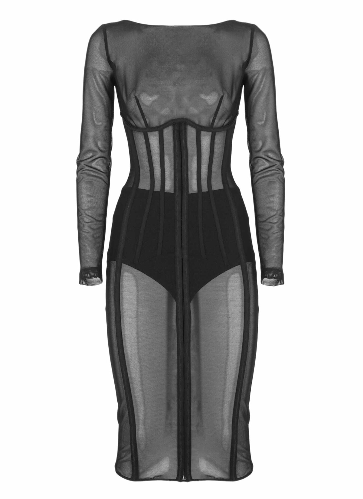 Elisabetta Franchi Printed Duchesse And Tulle Dress