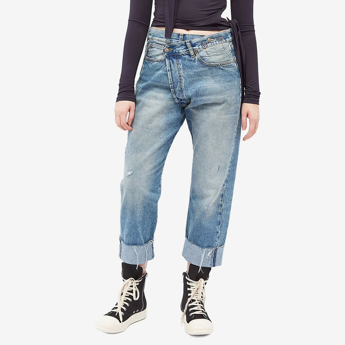 デニム・ジーパン R13 SS25 'Cross Over' Jeans (R13W2048735 JASPER) R13 Crossover Jeans | Nordstrom