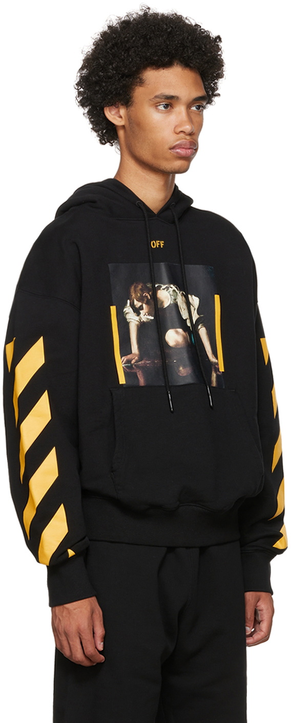 Off white cut hot sale off hoodie yellow