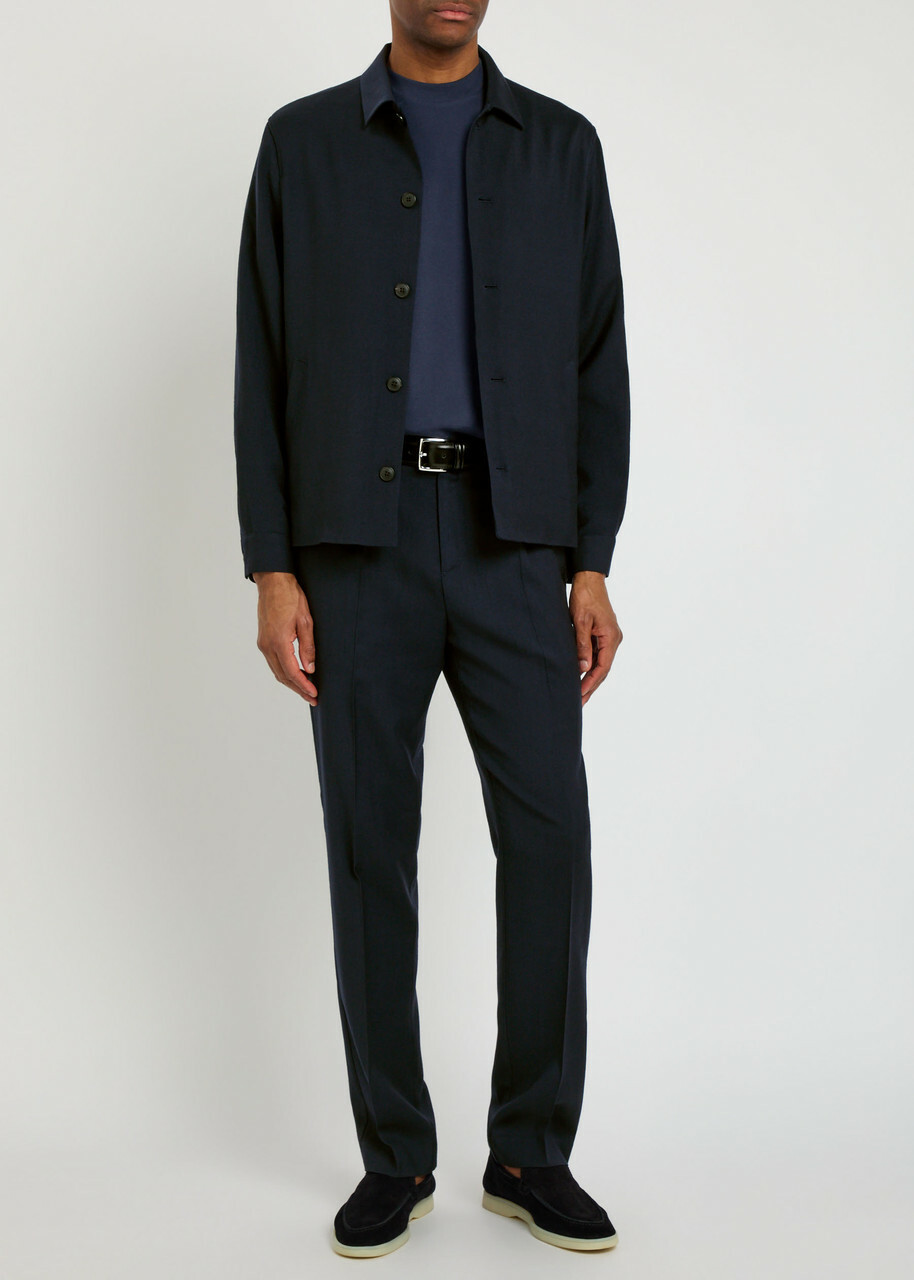 Sunspel Wool Jacket Navy