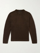 Saman Amel - Gio Slim-Fit Silk Sweater - Brown