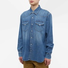 Acne Studios Men's Karty Denim Overshirt in Vintage Blue