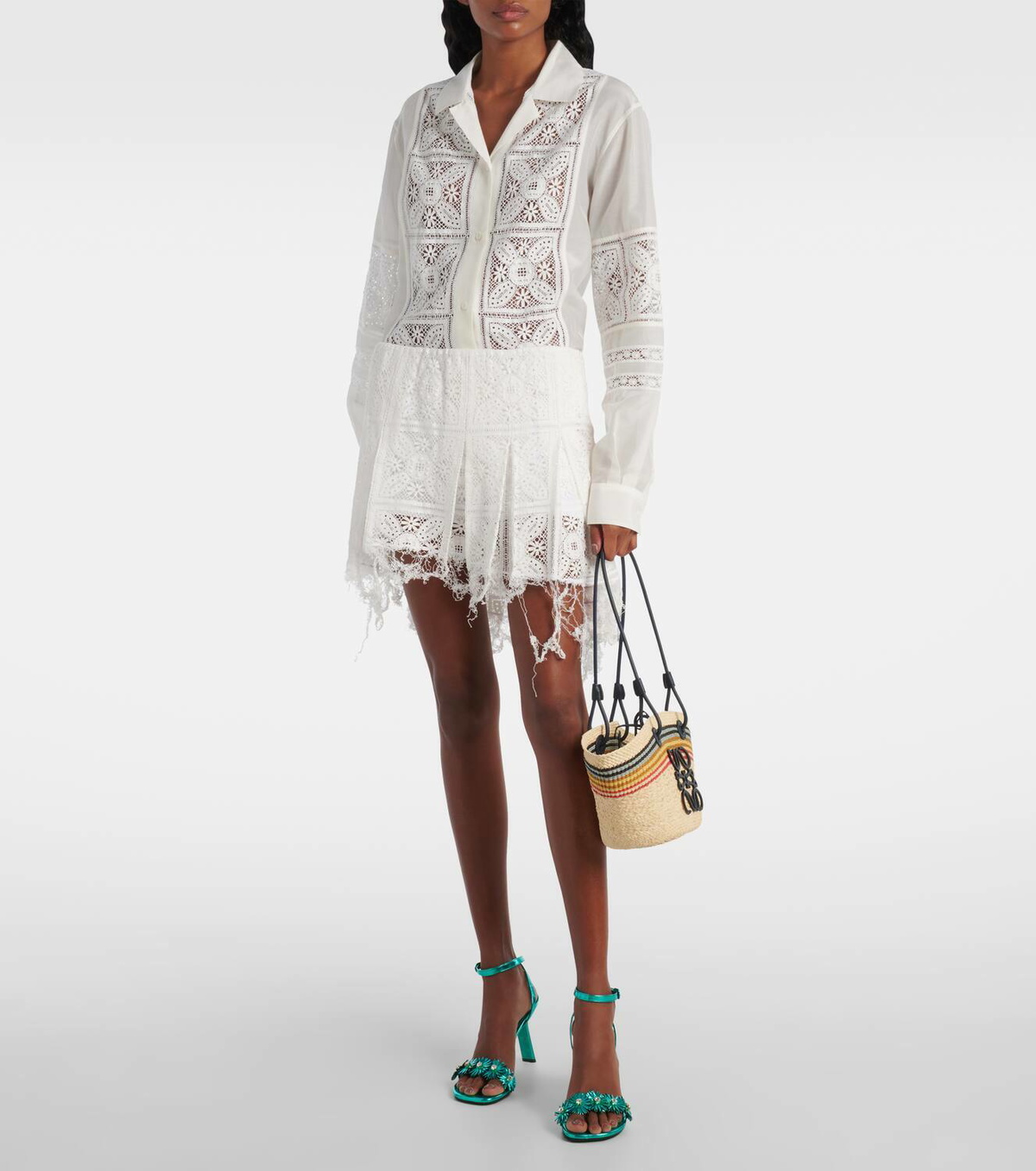 Loewe Paula's Ibiza cotton-blend miniskirt Loewe