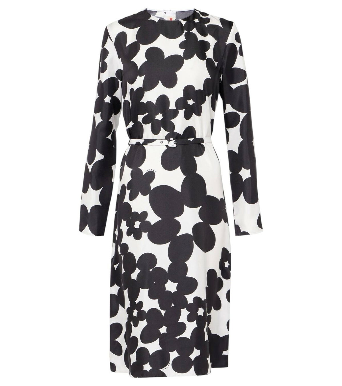 Marni Floral enver satin midi dress Marni