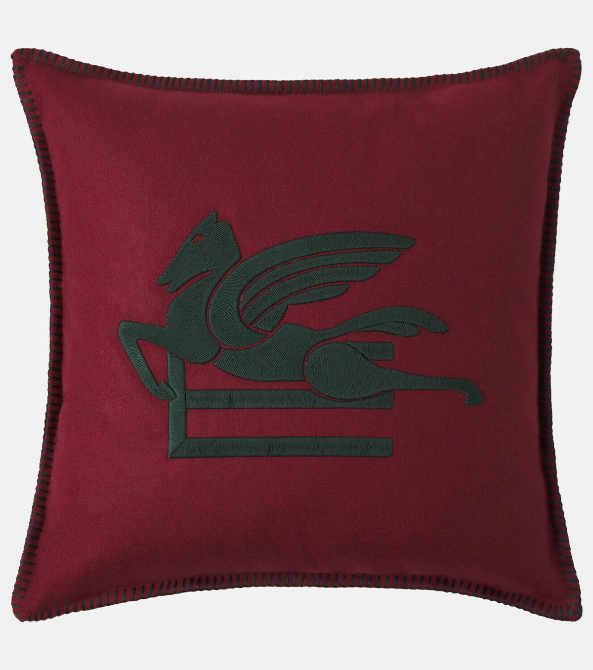 Etro Pegaso wool cushion