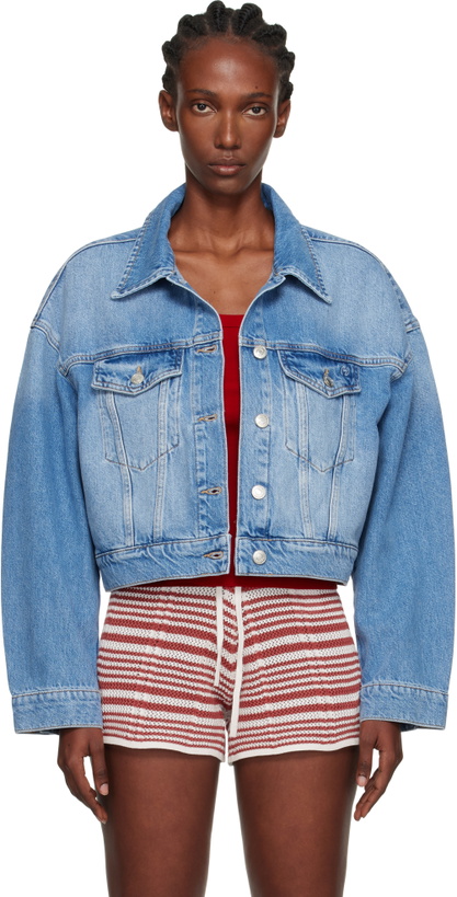 Photo: Holzweiler Blue Cropped Denim Jacket