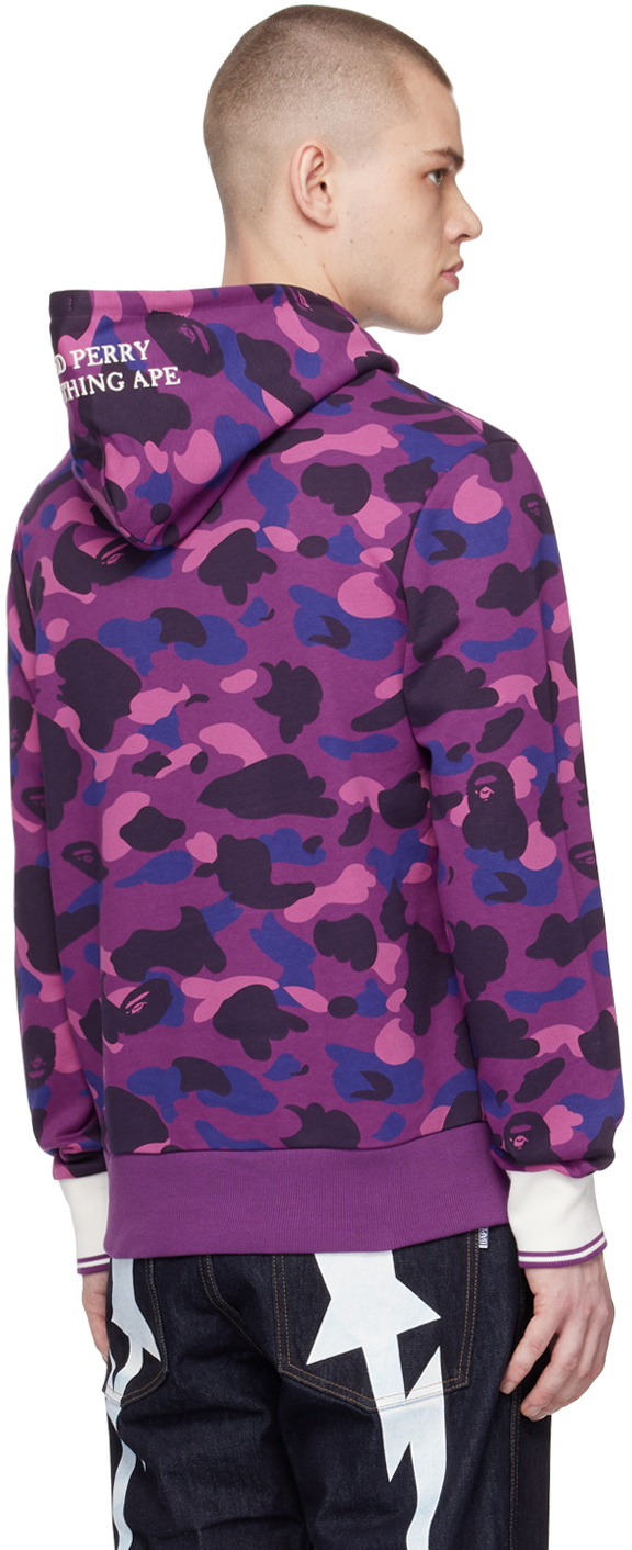 BAPE Purple Fred Perry Edition Hoodie A Bathing Ape