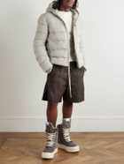 Rick Owens - Quilted Shell Hooded Down Jacket - Gray