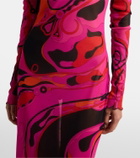 Pucci Orchidee tulle maxi dress