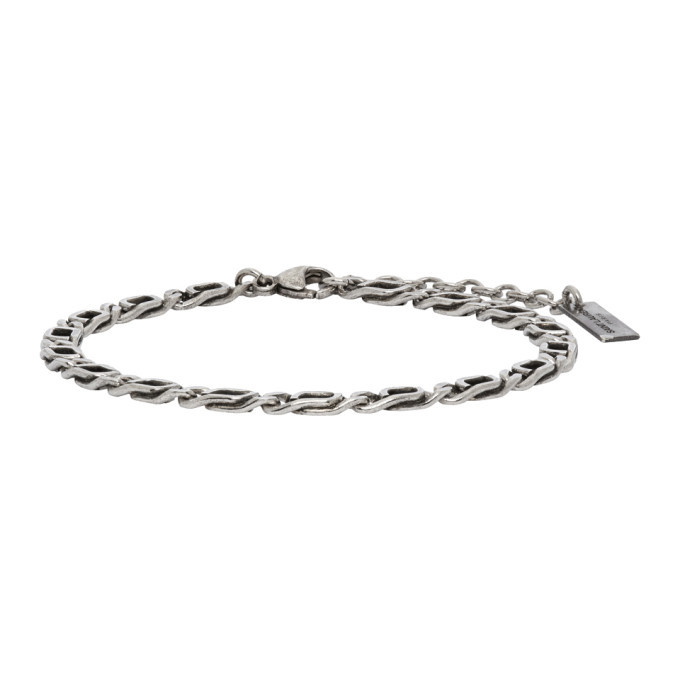 Photo: Saint Laurent Silver Figaro Chain Bracelet