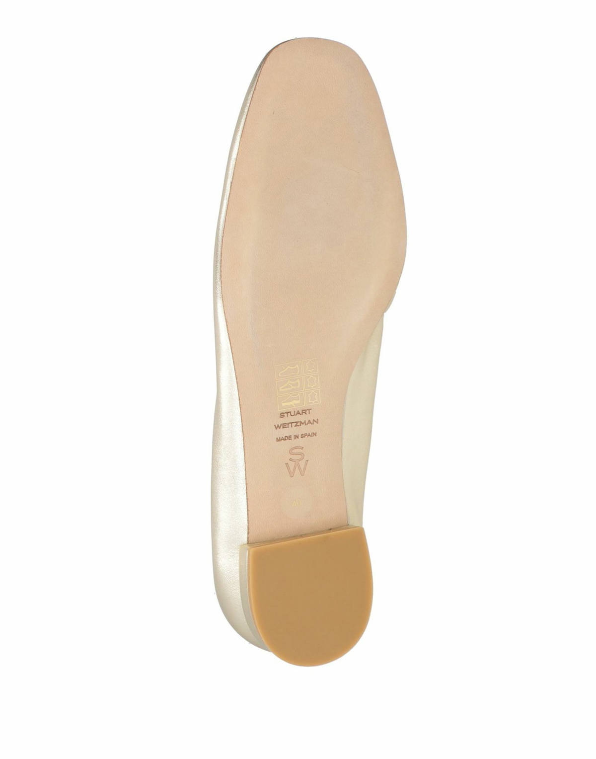 Stuart Weitzman Womens Ballet flats Platinum