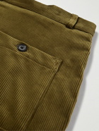 Oliver Spencer - Judo Cotton-Corduroy Cargo Trousers - Green