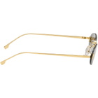 Fendi Gold 'Fendi First' Crystal Sunglasses