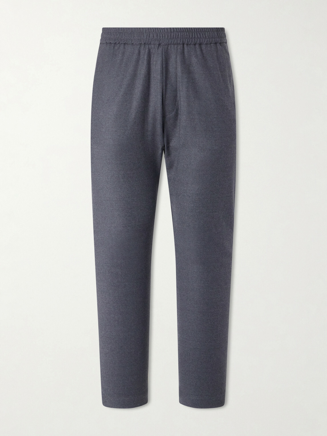 Barena - Bativoga Straight-Leg Wool-Blend Drawstring Trousers - Gray