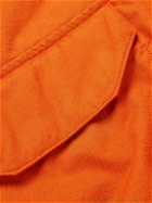 Stone Island - Reflective Garment-Dyed Ripstop Bomber Jacket - Orange
