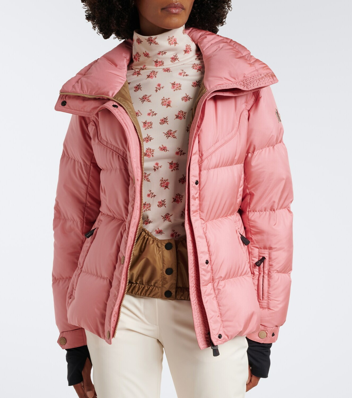 Moncler Grenoble Karshi belted down ski jacket