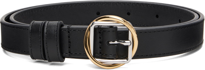Photo: JACQUEMUS Black 'The thin Salon' Belt