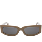 Sunnei Men's Sunglasses in Dark Olive/Black