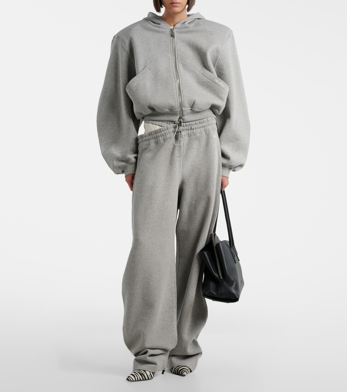 The Attico Cotton jersey hoodie