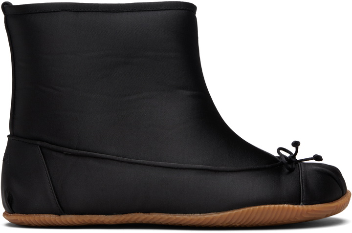 Photo: ABRA Black Satin Baby Boots