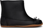 ABRA Black Satin Baby Boots