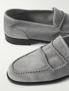 John Lobb - Bath Suede Loafers - Gray