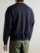 OrSlow - Cotton-Jersey Zip-Up Sweatshirt - Blue