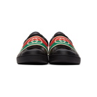 Gucci Black Elastic Ace Sneakers