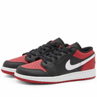 Air Jordan 1 Low BG Sneakers in Black/Gym Red/White