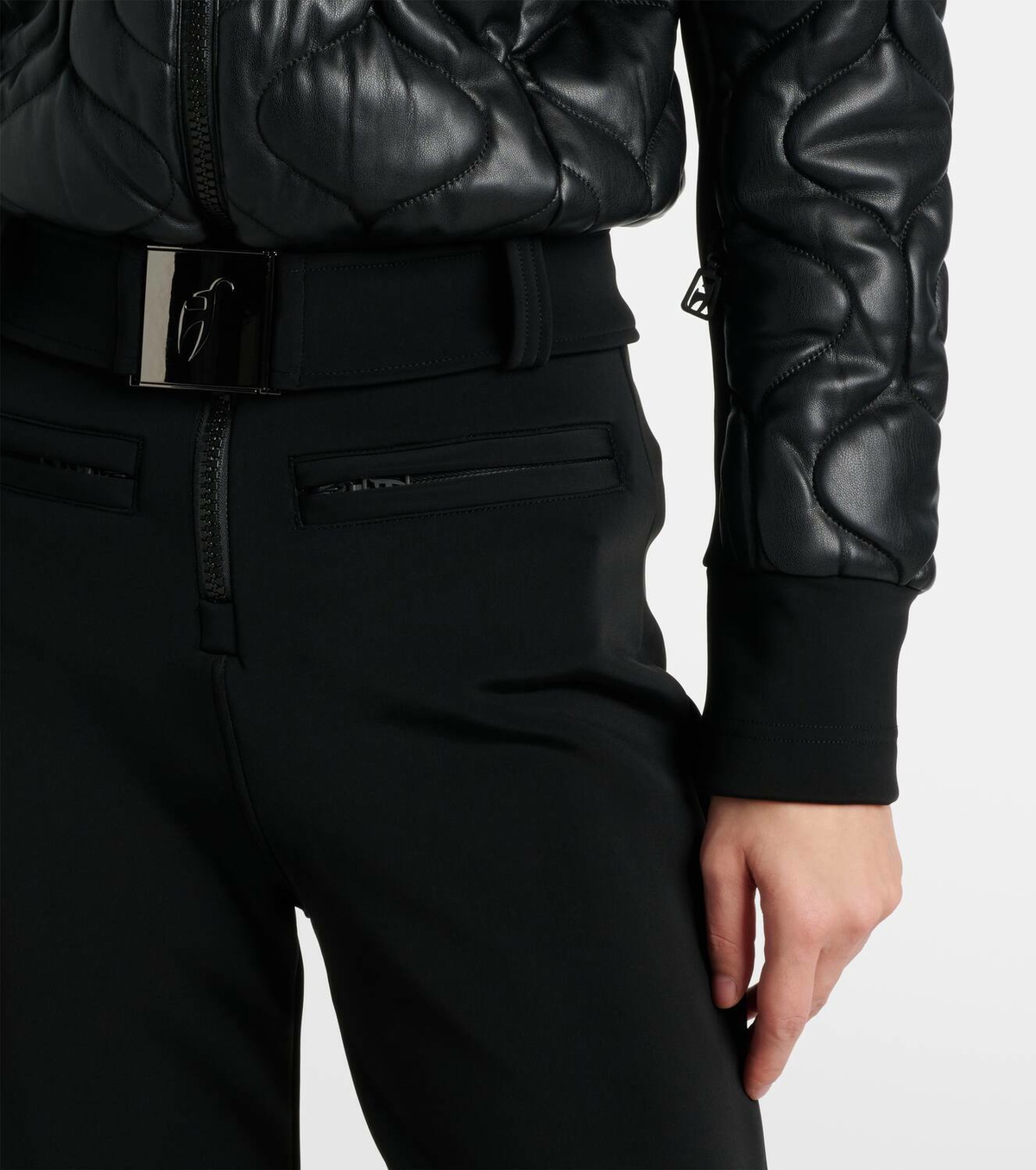 Toni Sailer Conni Special quilted faux leather ski suit