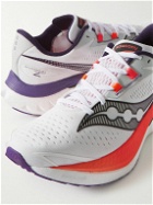 Saucony - Endorphin Speed 4 Rubber-Trimmed Mesh Running Sneakers - White