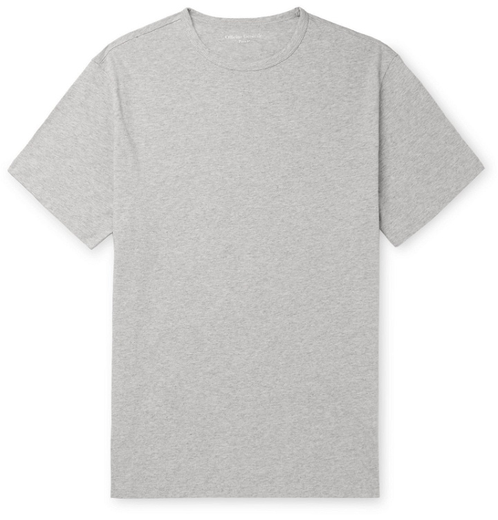 Photo: Officine Generale - Mélange Cotton-Jersey T-Shirt - Gray