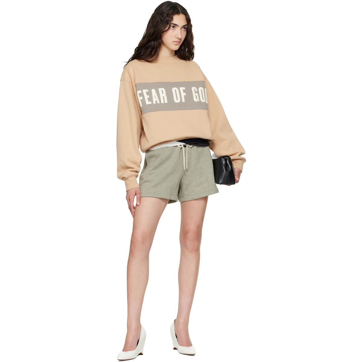 Fear of God ESSENTIALS Tan Classic Sweatshirt