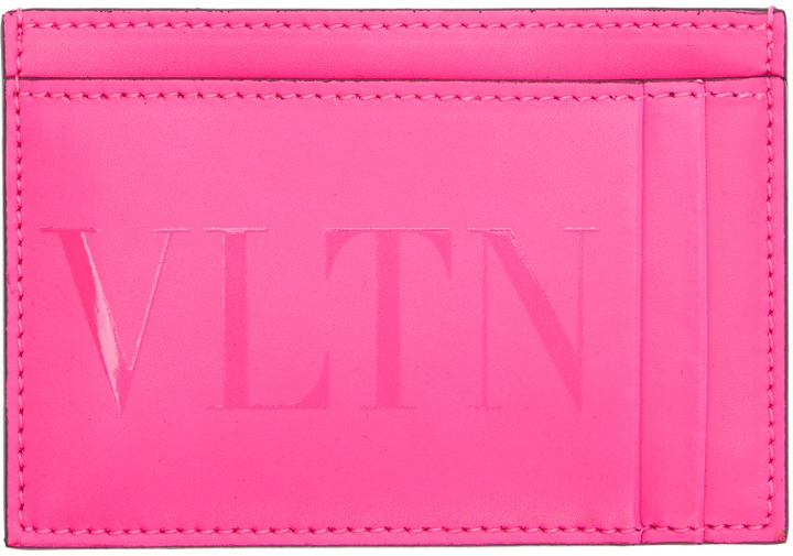 Photo: Valentino Garavani Pink VLTN Card Holder