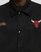Mitchell & Ness NBA OVERSWEEP VARSITY COACHES JACKET CHICAGO BULLS Black Mens College Jackets/Team Jacket
