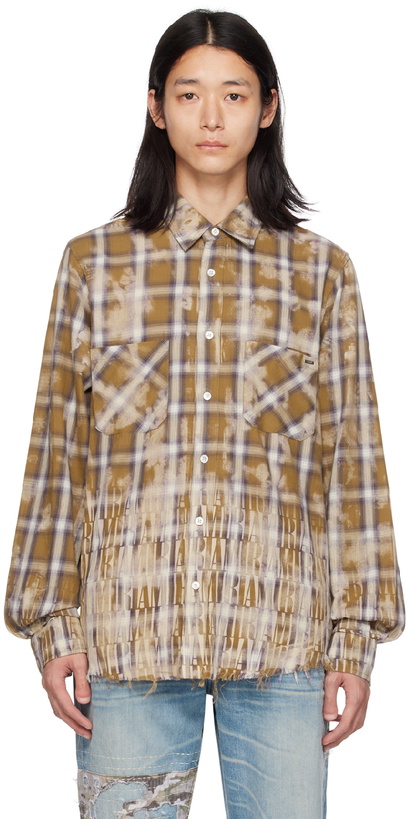 Photo: AMIRI Brown Bleach Shirt