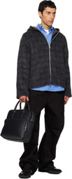BOSS Black Embossed Logo Document Briefcase